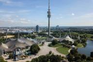 View of the Olympic Park in Munich.